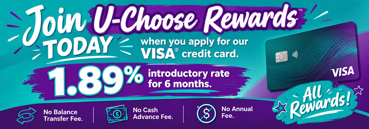 U-Choose Rewards Credit Card